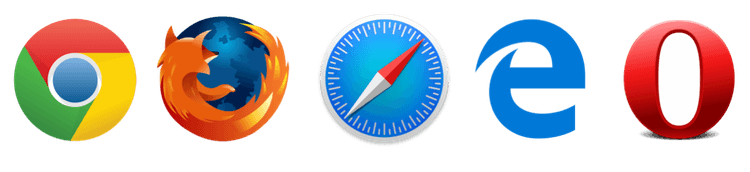 Compatible browsers: Chrome, Firefox, Safari, Edge, Opera